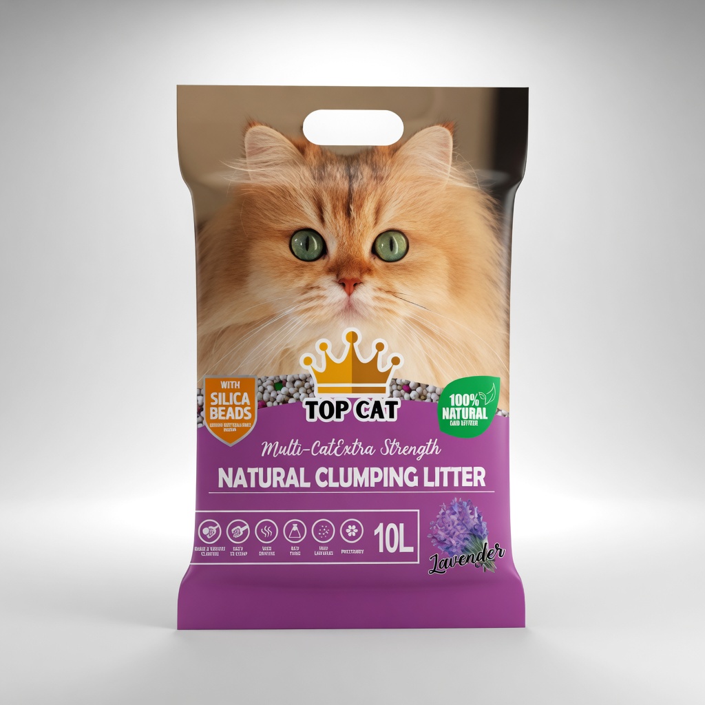 Top Cat Bentonite Cat Litter Lavender